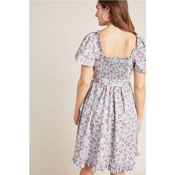 Anthropologie Gal Meets Glam Womens Marianna Floral Dress Fit & Flare Size 4 - Picture 2 of 11
